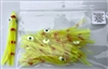 3.5" Squid Body/Chartruese w/Red Stripe UV/10 Pack