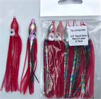 3.5" Squid Body/Red w/Laser/5 Pack