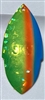 Size 7 SKS Series Blade/Chartreuse SG w/Orange & Blue Edge/AKA "What?"/2 Pack