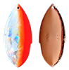 Size 7 SKS Series Blade/Silver SG w/Flame & Orange Edge/Copper Back/2 Pack