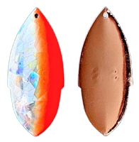 Size 7 SKS Series Blade/Silver SG w/Flame & Orange Edge/Copper Back/2 Pack