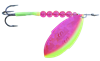 SKS Single Blade Spinner/Candy Pink SG w/Chartreuse Edge