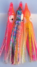 2" Squid Body/Pink & Chartreuse w/Laser UV /6 Pack