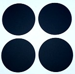 3/4" Round Dot/Black/24 Pack