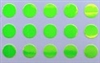 5/32" Round Dot/Chartruese UV/50 Pack