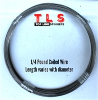 1/4 Pound Coiled Wire/.031 Diameter/195 #test/97 Foot Coil