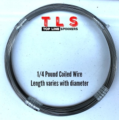 1/4 Pound Coiled Wire/.031 Diameter/195 #test/97 Foot Coil