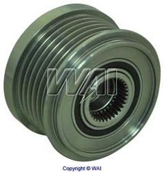 24-82275 6-Groove Clutch Pulley for Denso IR/IF Alternators on Volvo Applications (Lester 13845)