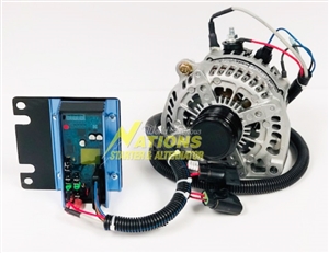 Promaster-280XP-ER-L High Amp Alternator and Balmar Regulator for Roadtrek Promaster Applications with Lithium Batteries