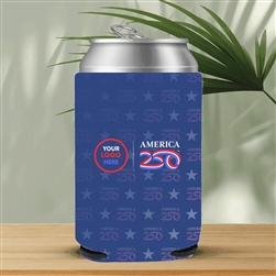 America 250 American Made Full Color Can Cooler