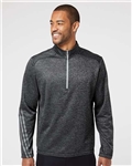 Adidas - Brushed Terry Heathered Quarter-Zip Pullover