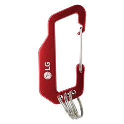 ALUMINUM CARABINER WITH TRIPLE SPLIT RING