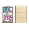 America250 Classic Champagne ZippoÂ® Windproof Lighter