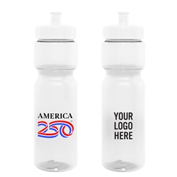 America250â„¢ 28 Oz. Full Color - Clear Pace Bottle