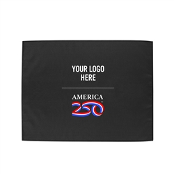 America250â„¢ 15" x 18" Black Microfiber Rally Towel