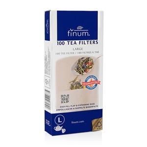 Finum Paper Tea Filters - Large - Makes up to 6 Cups