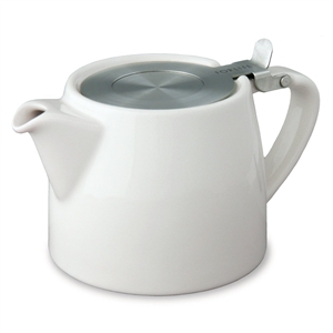 Stump Teapot, White, 18 oz.