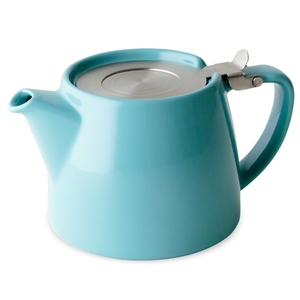 Stump Teapot, Turquoise, 18 oz.