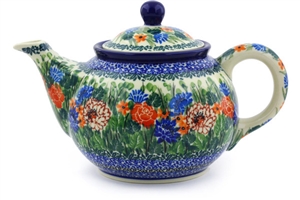 Polish Pottery Teapot, 30 oz.