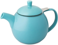 Curve Teapot, Turquoise 24 oz.