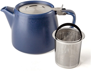 Artisan Collection Stump Teapot, Indigo, 18 oz.