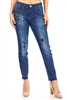 ED-16368A Indigo Wash missy skinny jeans