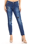 ED-16368A Indigo Wash missy skinny jeans