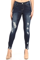 ED-17850A Dk.Indigo missy skinny jeans