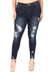 ED-17850XA Dk.Indigo missy skinny jeans