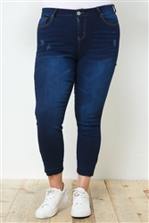 ED-17925X Dk.Indigo plus skinny jeans