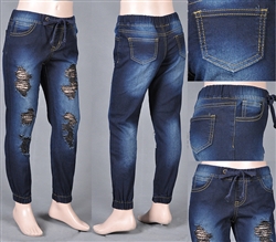 RK-15676K(A) Dk.Indigo girls joggers