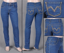 RK-15919K Indigo girls skinny jeans