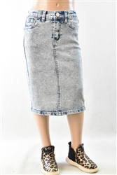 RK-77239KY Sand Blush girls mid length skirt