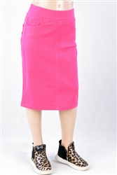 RK-77548K Fuchsia girls mid length skirt