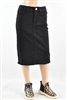 RK-79174KA Black girls mid length skirt