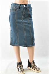 RK-79192K Vintage girls mid length skirt