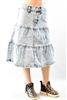 RK-79241KA Snow Wash girls mid length skirt