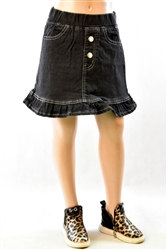 RK-79263K Black girls short length skirt