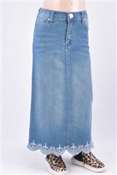 RK-87370KB Vintage girls long skirt