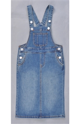 RK-97491KB Vintage Wash girls overall