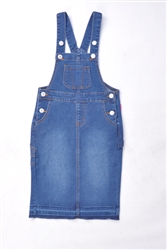 RK-97612K Indigo Wash girls overall