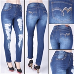 SG-16126 Dk.Wash missy skinny jeans