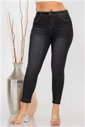 SG-16346X Black plus skinny jeans