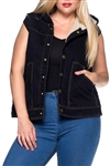 SG-65972X Black women vest