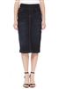 SG-77104U Black Wash middle length skirt