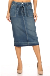SG-77809B Vintage calf length skirt