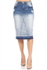 SG-77986C Blue Blush middle length skirt