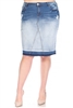 SG-77986XB Blue Blush middle length skirt