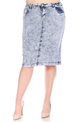 SG-78027XA Sand Blush Calf length skirt
