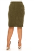 SG-79219XA Moss calf length skirt
